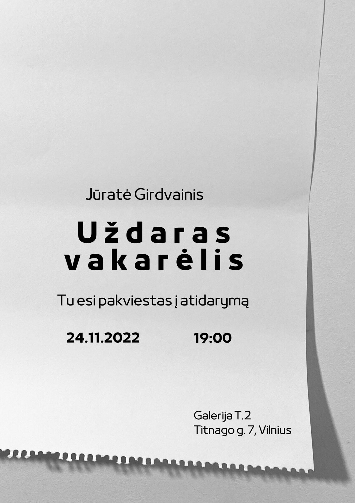 Gallery T.2 presents art exhibition by Lithuanian painter Jurate Girdvainis
